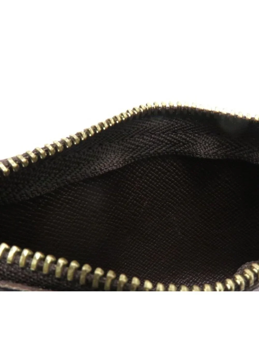 Louis Vuitton Pochette Cles Damier Coin Purse Monogram Canvas Brown
